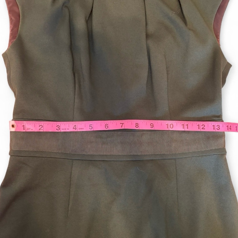 Trina Turk Emerald Green Sheath Dress Cap Sleeves - Picture 8 of 10